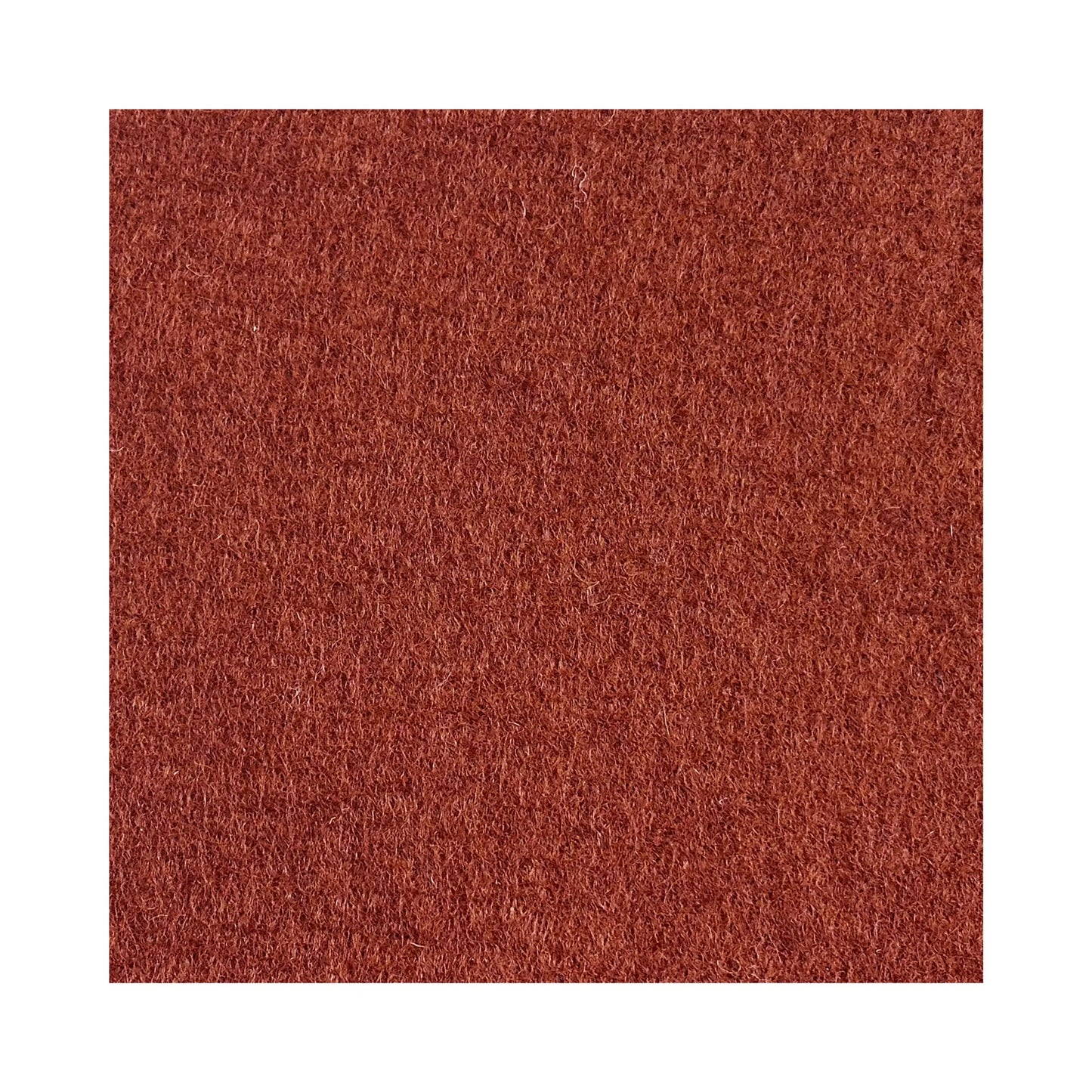 Red Brown Color Swatch for Large Wool Felt Fabric in Whole and Half