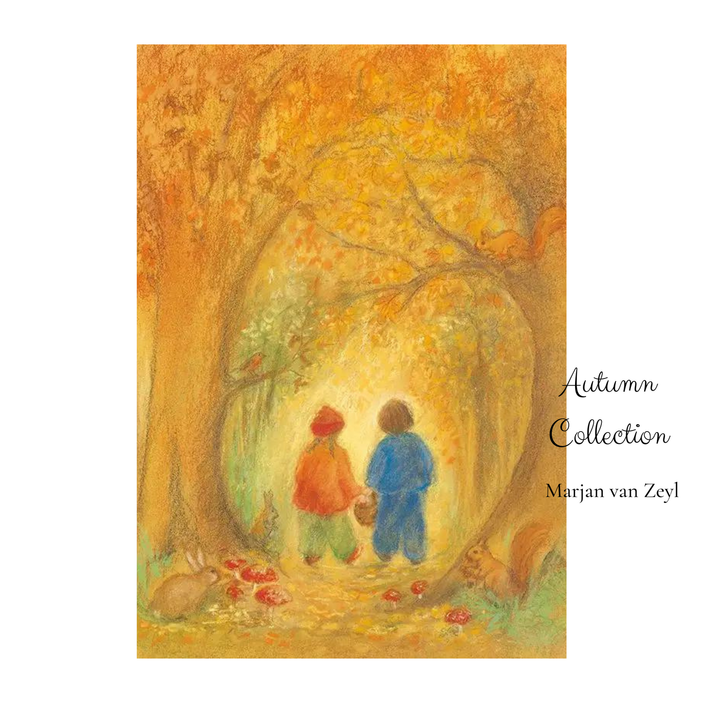 Marjan van Zeyl Autumn Seasonal Postcards - Alder & Alouette