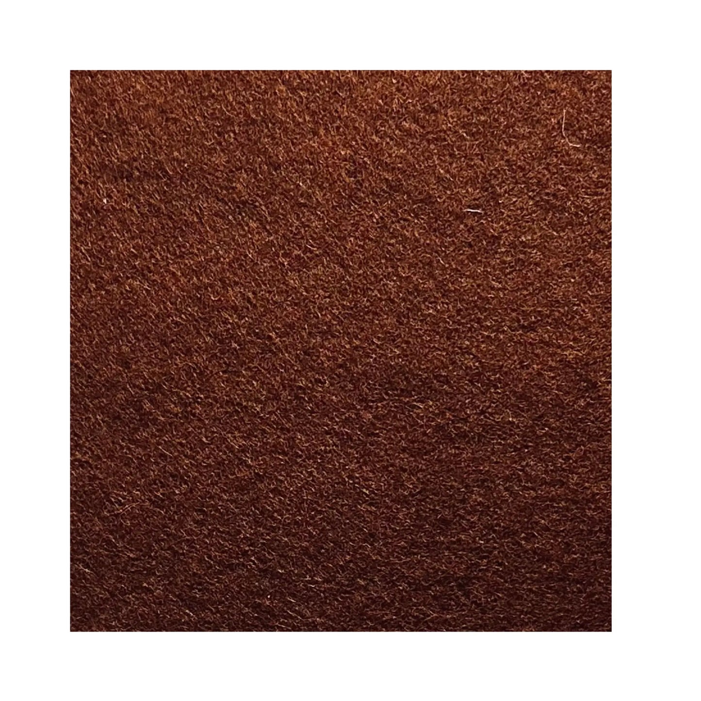 Dark Brown Color Swatch for Large Wool Felt Fabric in Whole and Half