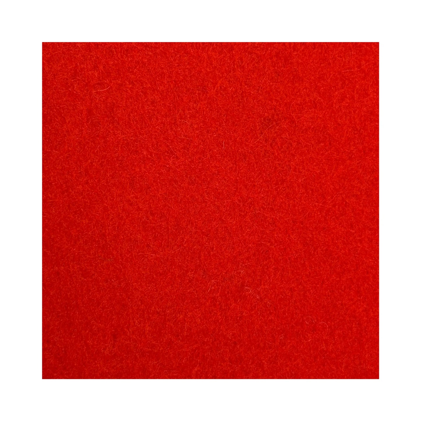 Vermilion Color Swatch for Large Wool Felt Fabric in Whole and Half Bales