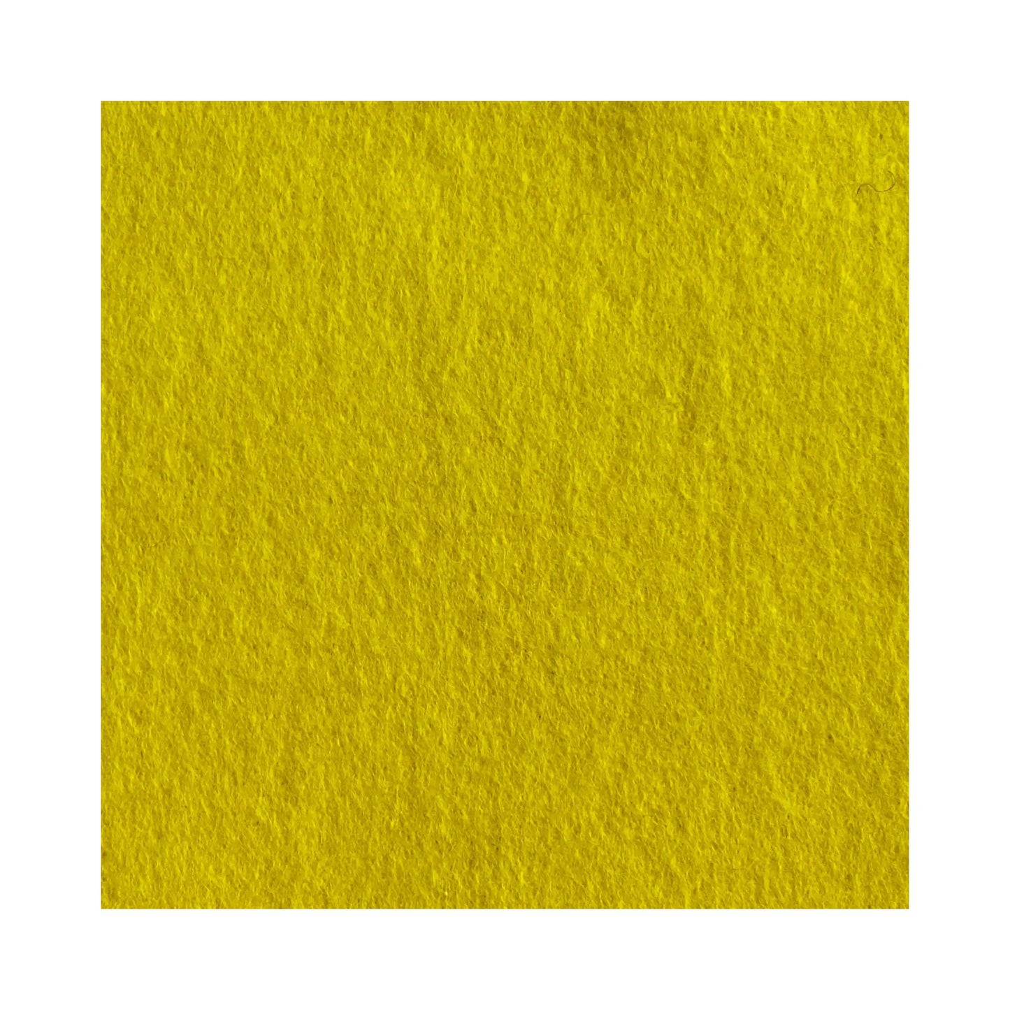 Lemon Yellow Color Swatch for Large Wool Felt Fabric in Whole and Half