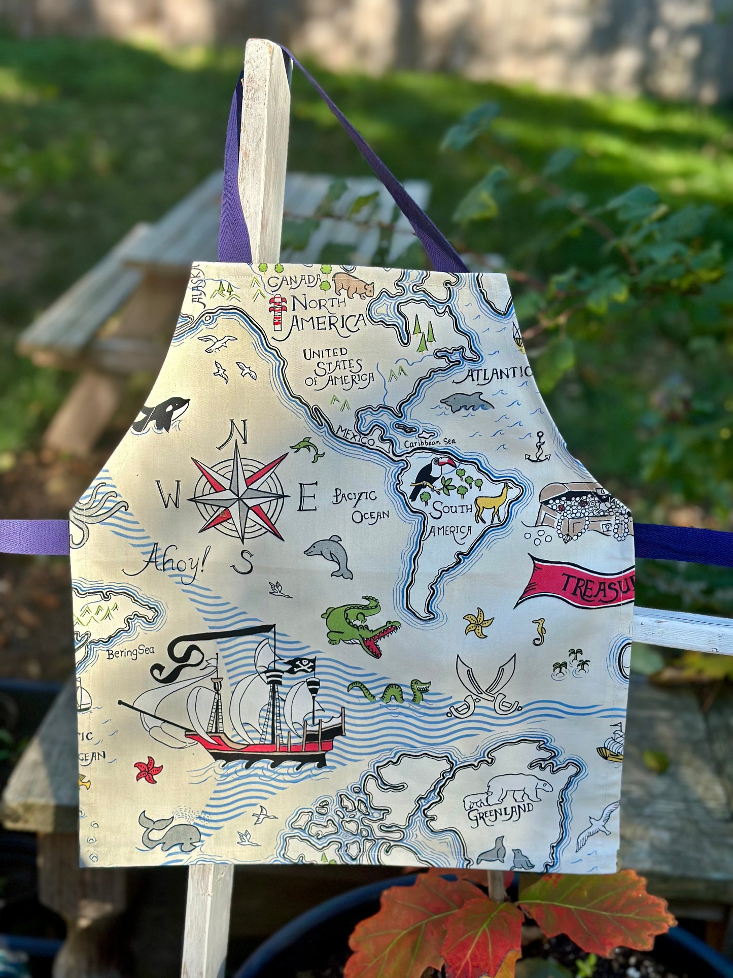 Kids Apron - Pirate Apron, Ages 2 to 4 - Alder & Alouette