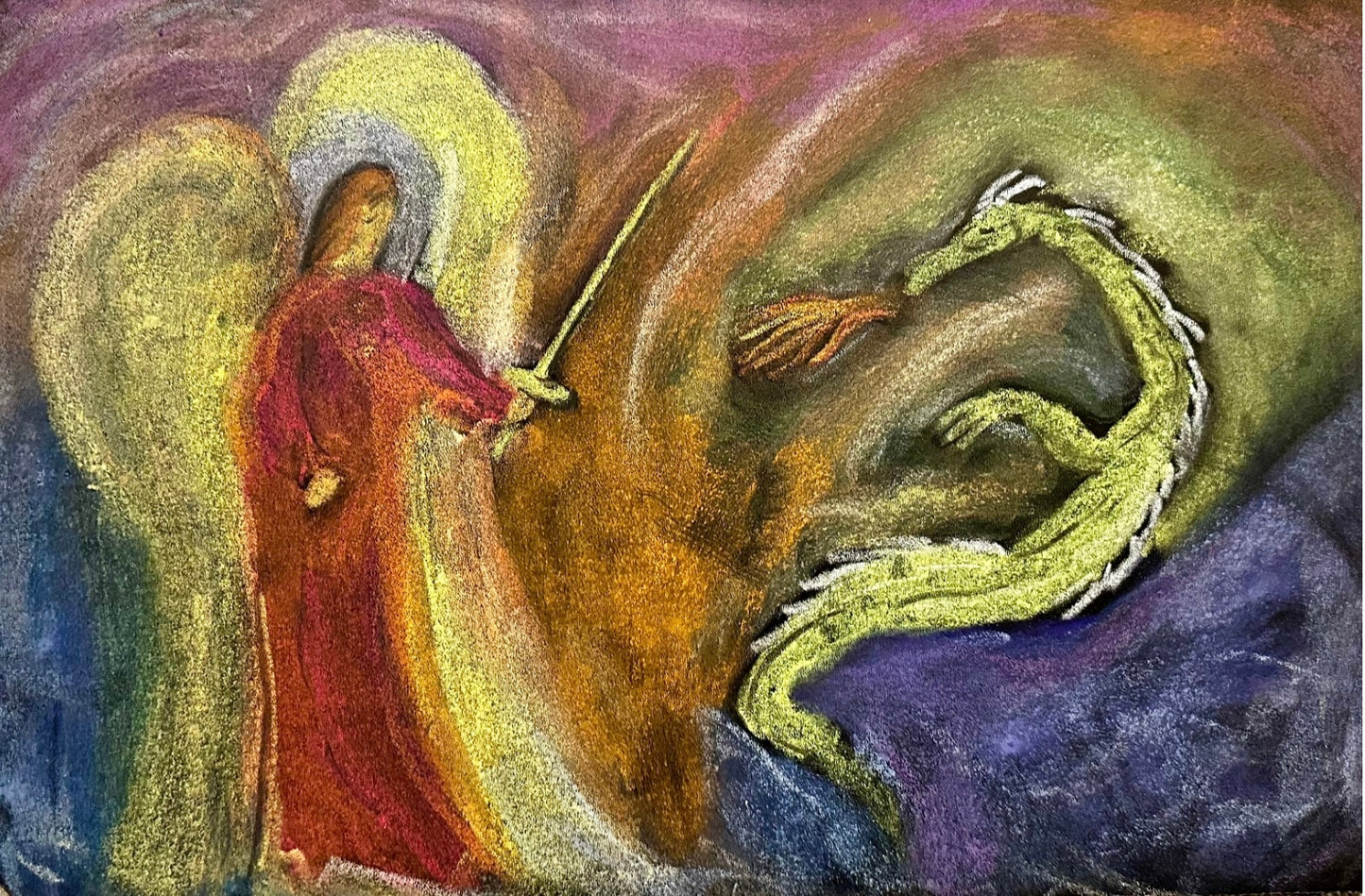 Student Chalkboard Drawing using Mercurius Blackboard Chalk | Highly Pigmented - Alder & Alouette