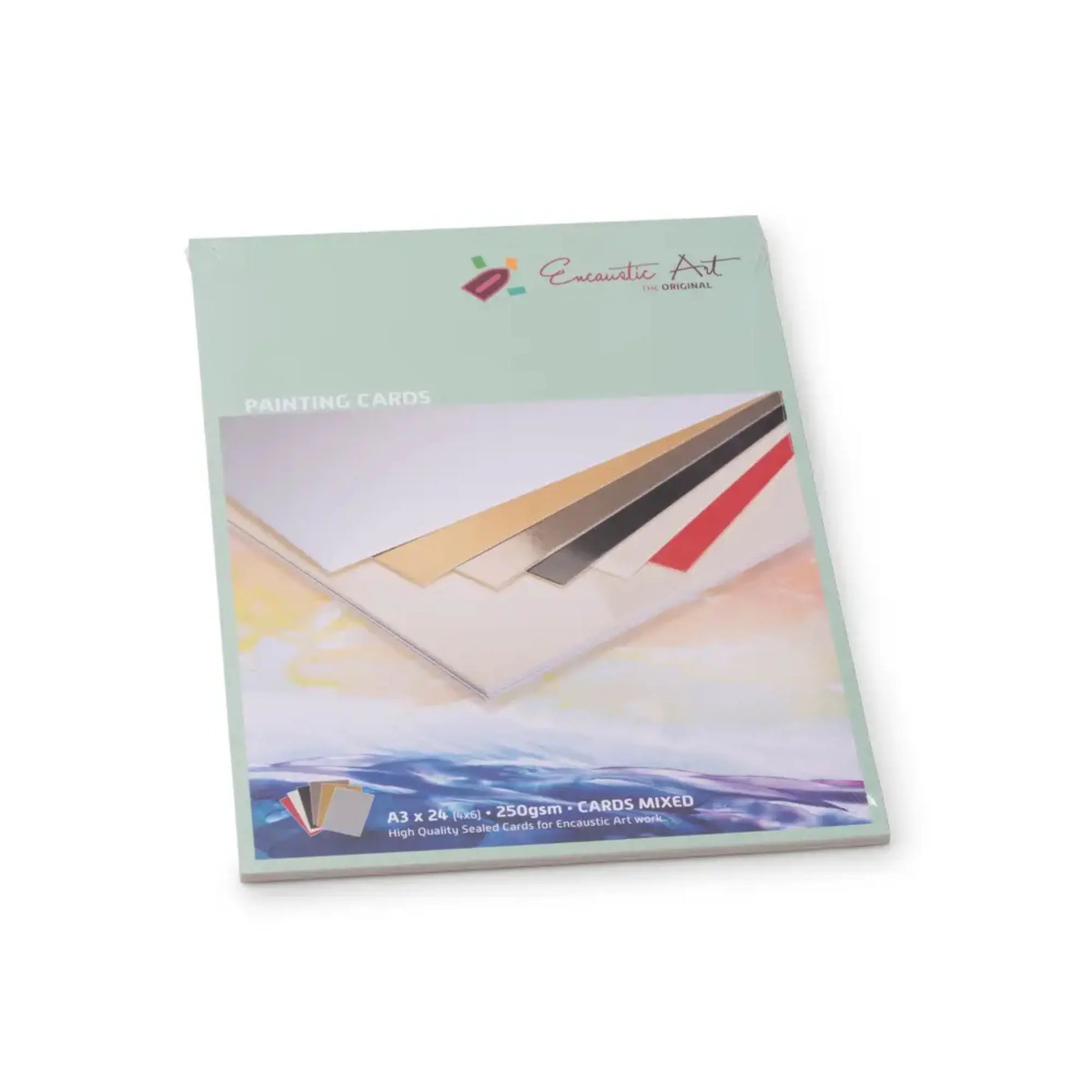 Encaustic Colored Painting Cards, Glossed, A5–A3 - Alder & Alouette