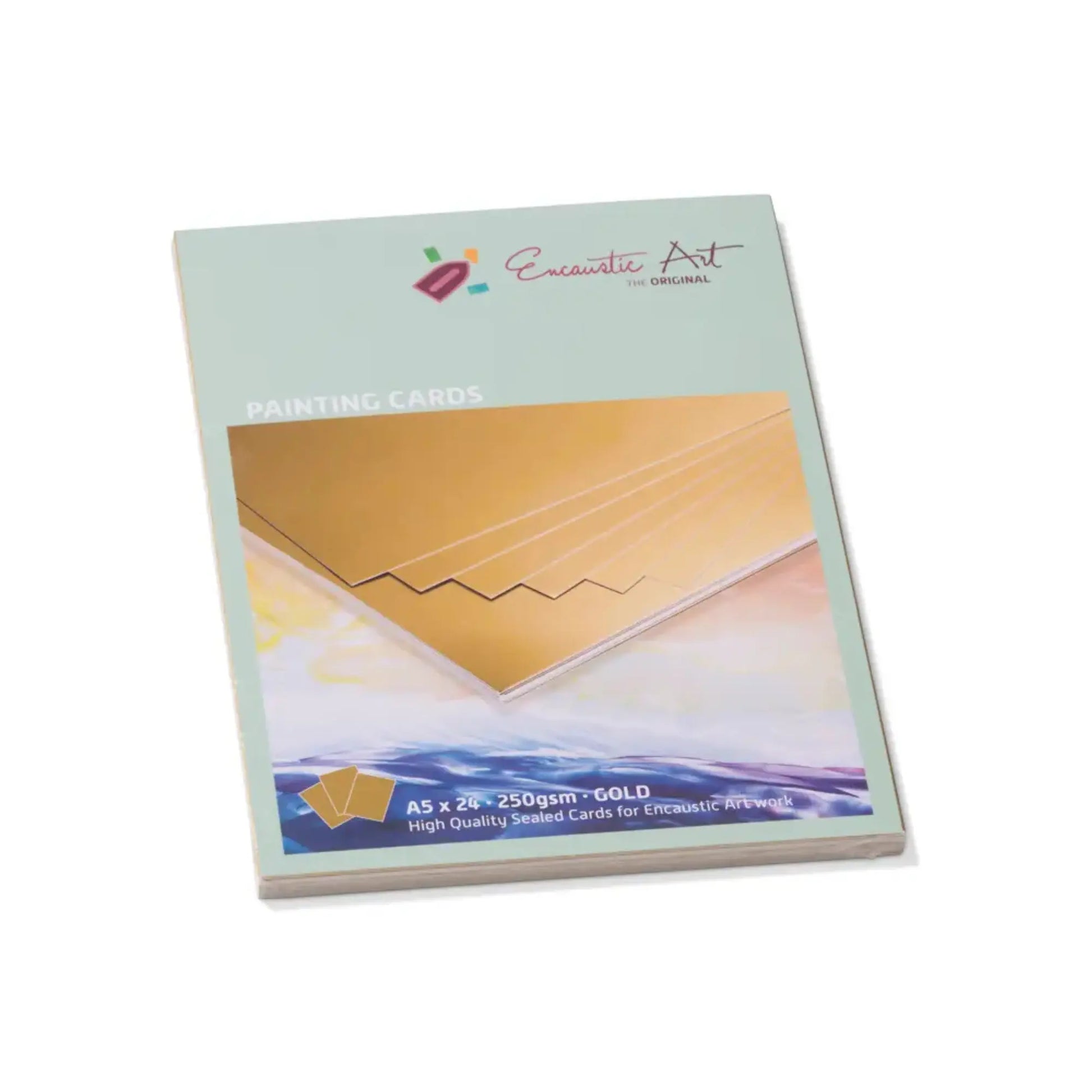 Encaustic Colored Painting Cards, Glossed, A5–A3 - Alder & Alouette