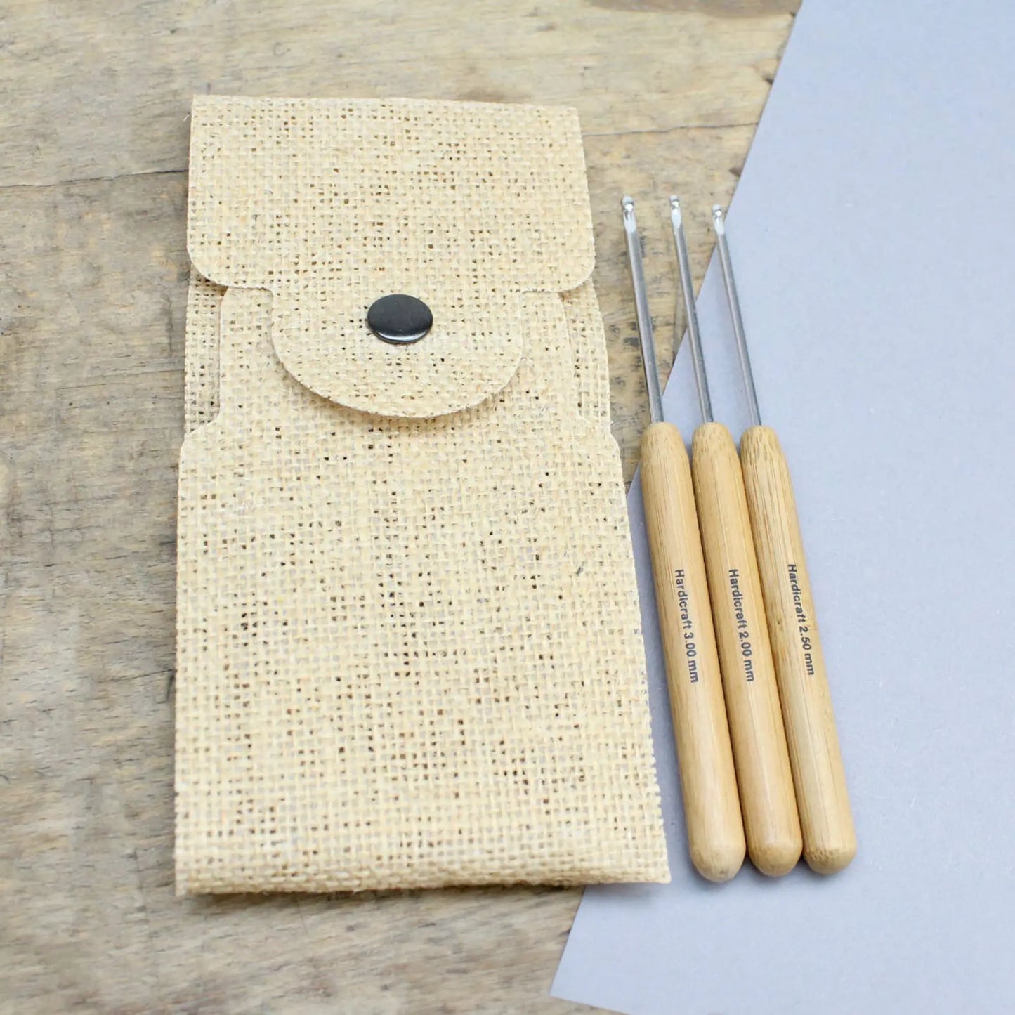 Bamboo and Metal Crochet Hook Set - Alder & Alouette