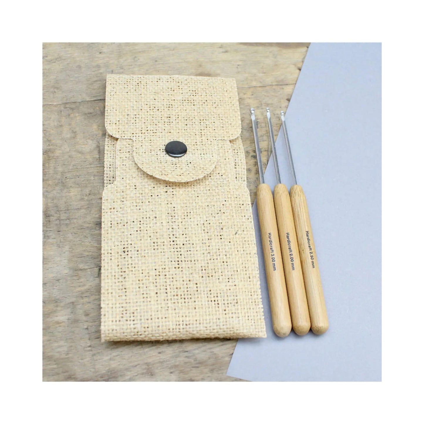 Bamboo and Metal Crochet Hook Set - Alder & Alouette