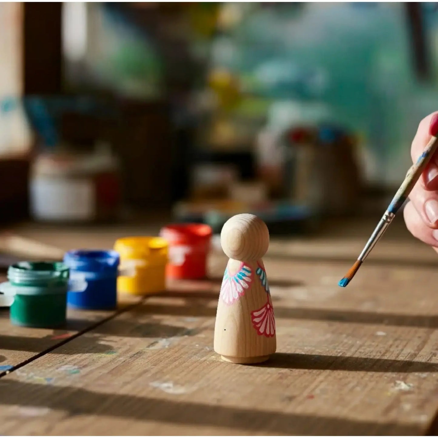 Blank Wooden Peg Dolls — Birchwood Craft Figures in Assorted Sizes