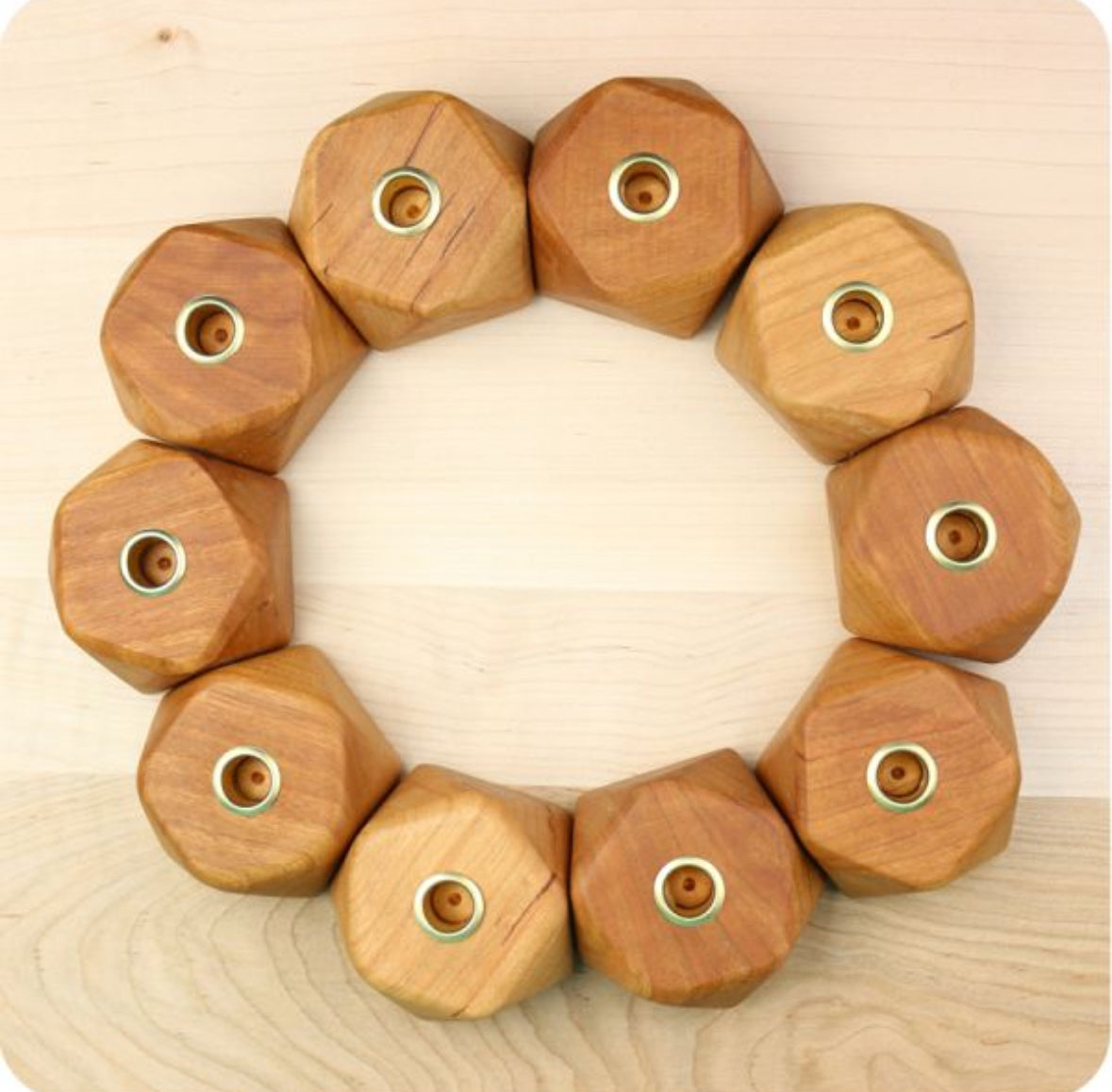 Elegant Cherrywood Candle Holder - Alder & Alouette