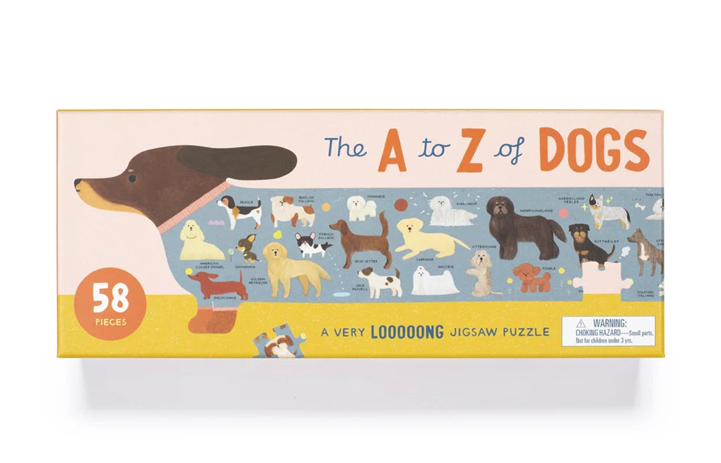 The A to Z of Dogs, 58 Piece Puzzle | Kids Puzzles - Alder & Alouette