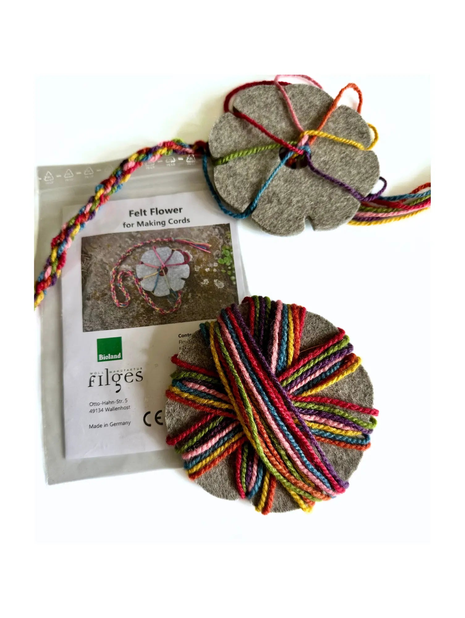 Wool Felt Kumihimo Braiding Star Craft Kit - Alder & Alouette