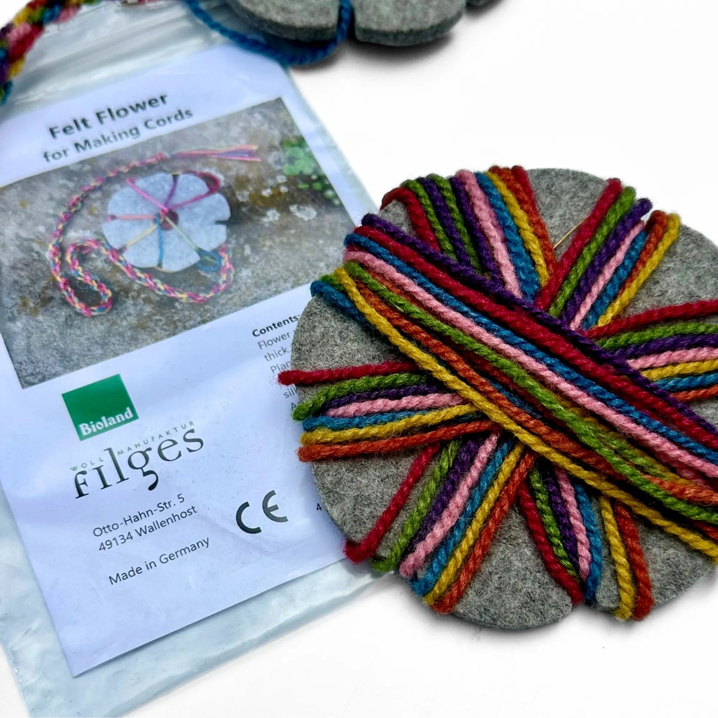 Wool Felt Kumihimo Braiding Star Craft Kit - Alder & Alouette