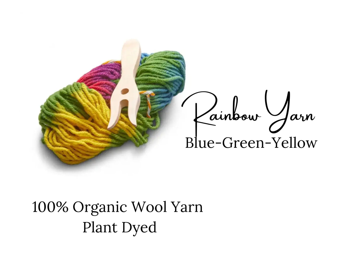 Craft for Children - Knitting Fork+Plant Dyed Yarn - Alder & Alouette