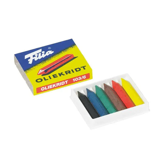Filia Hard Oil Crayons, 6 Assorted Colors - Alder & Alouette