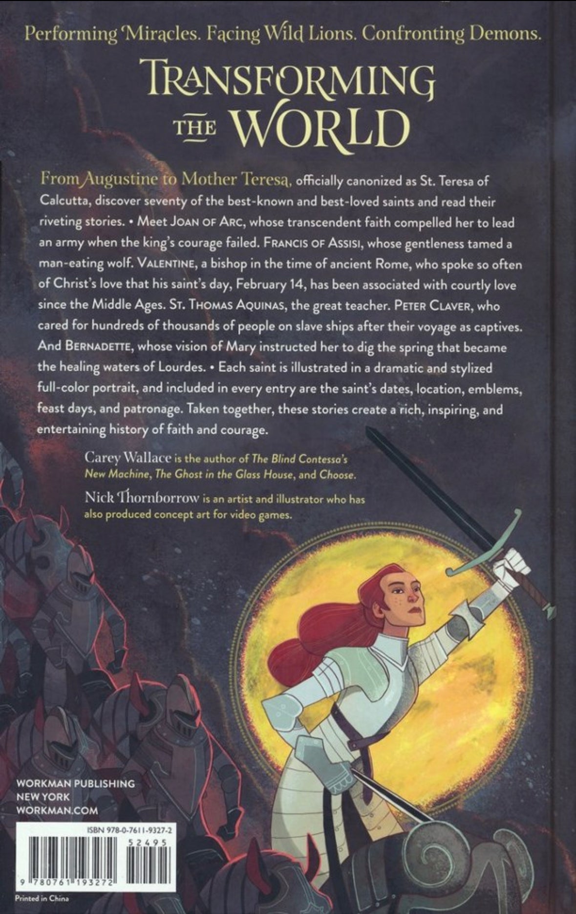 Stories of the Saints, Back Cover - Legends for Children - Alder & Alouette