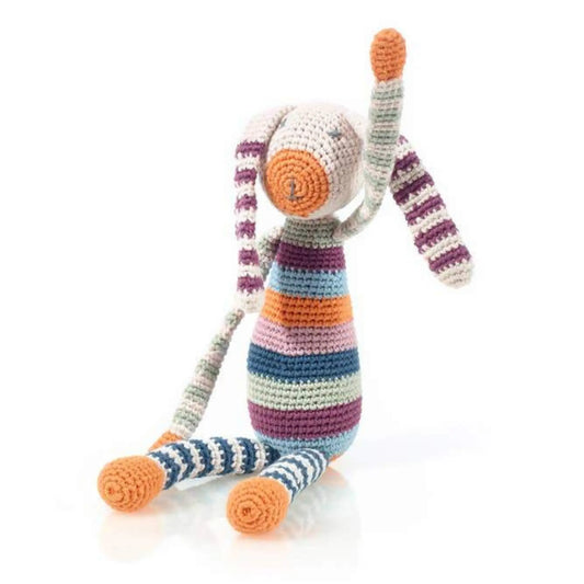 Hand-Crocheted Bunny Baby Toy – Organic Cotton | Alder & Alouette