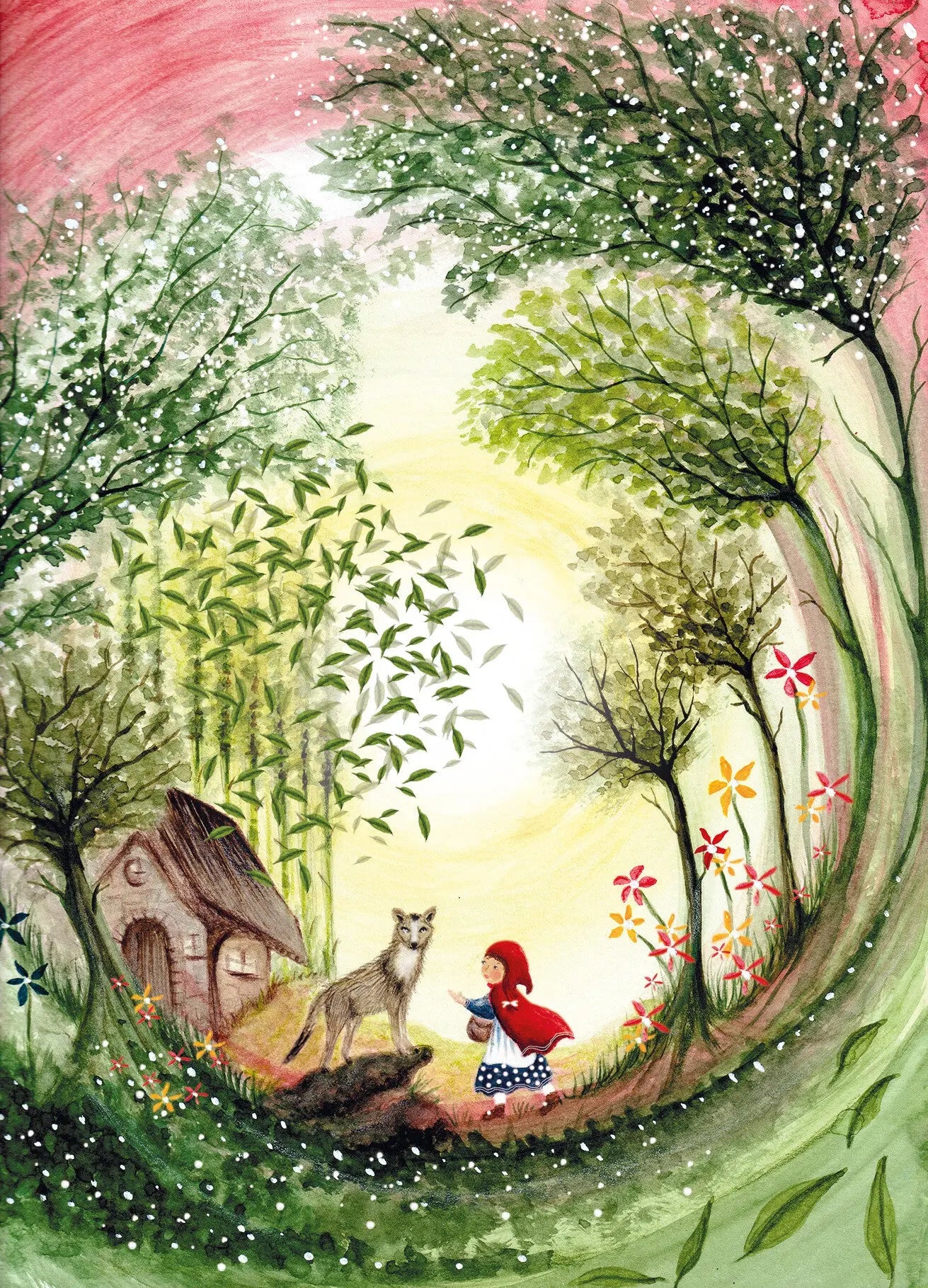 Fairytale Card Little Red Riding Hood - Alder & Alouette