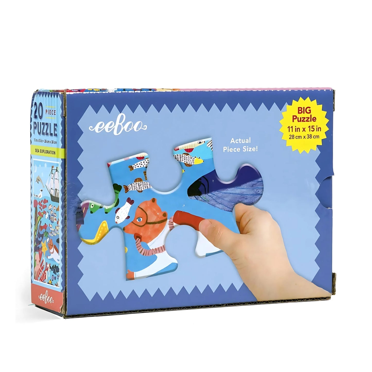 eeBoo | Sea Life 20 Piece Puzzle | Preschool Puzzle - Alder & Alouette