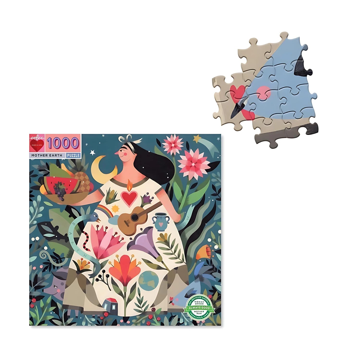 eeBoo Puzzle | Mother Earth Puzzle, 1000 Pieces - Alder & Alouette