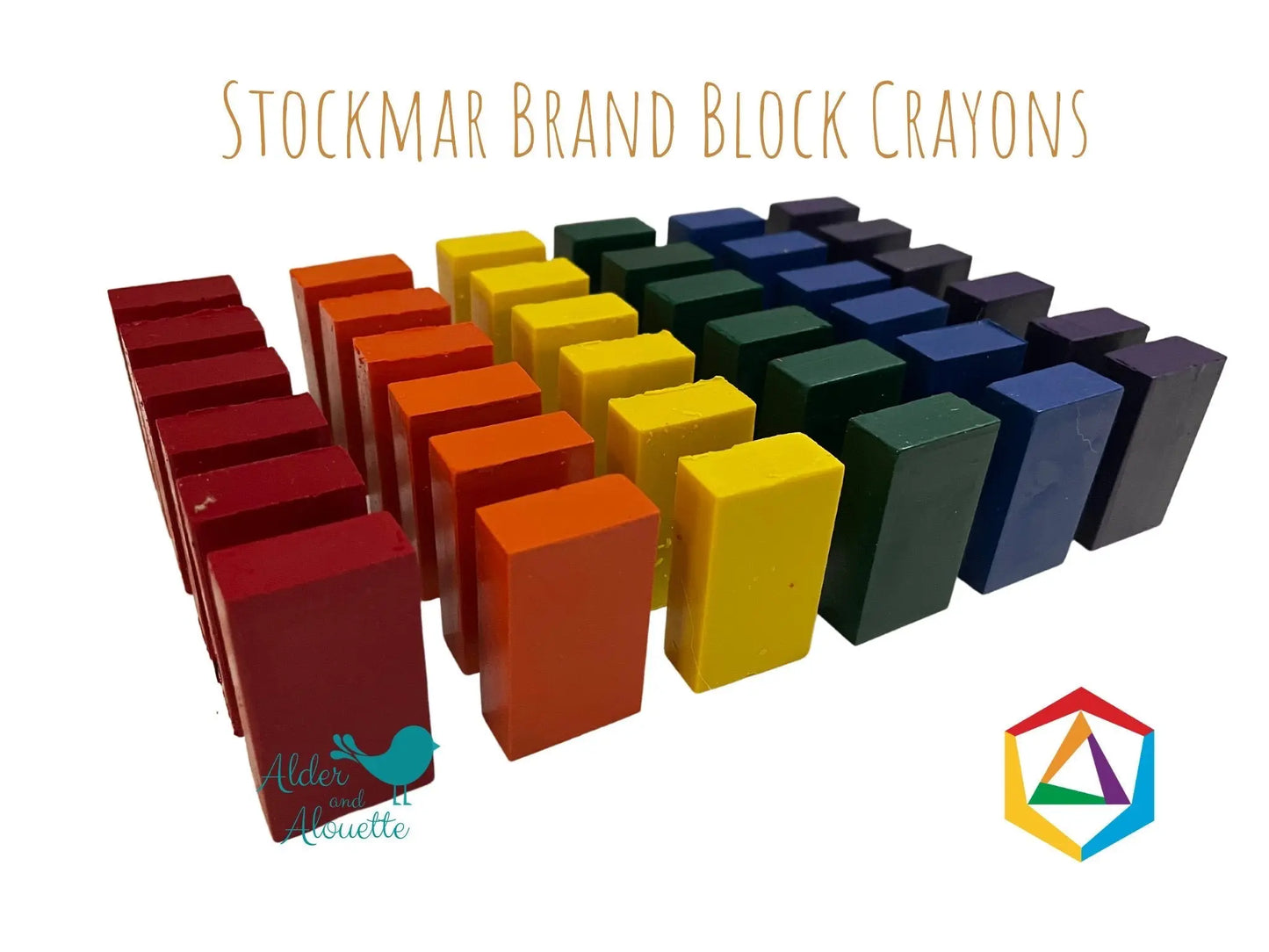 Replacement Stockmar Block Crayons, Single Color - Alder & Alouette