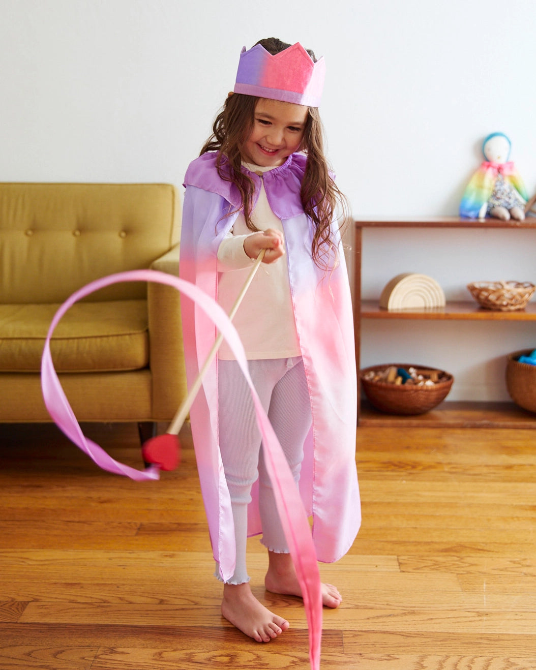 Silk Blossom Streamer Wand by Sarah’s Silks - Alder & Alouette