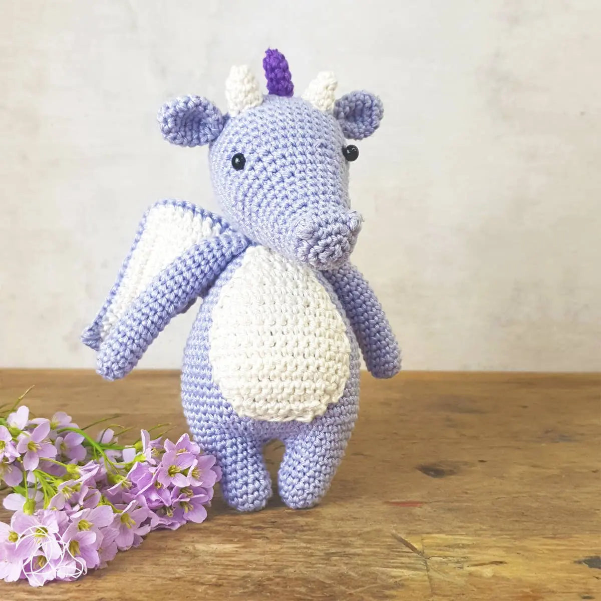 Crochet Your Own Lilac Dragon Kit - Alder & Alouette