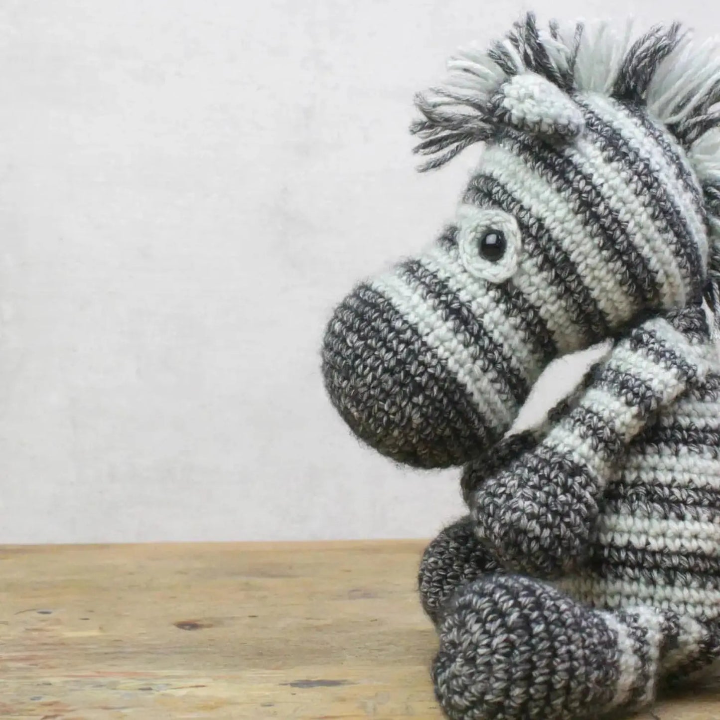 Zebra Crochet Kit – DIY Animal Toy for Beginners & Crafters - Alder & Alouette