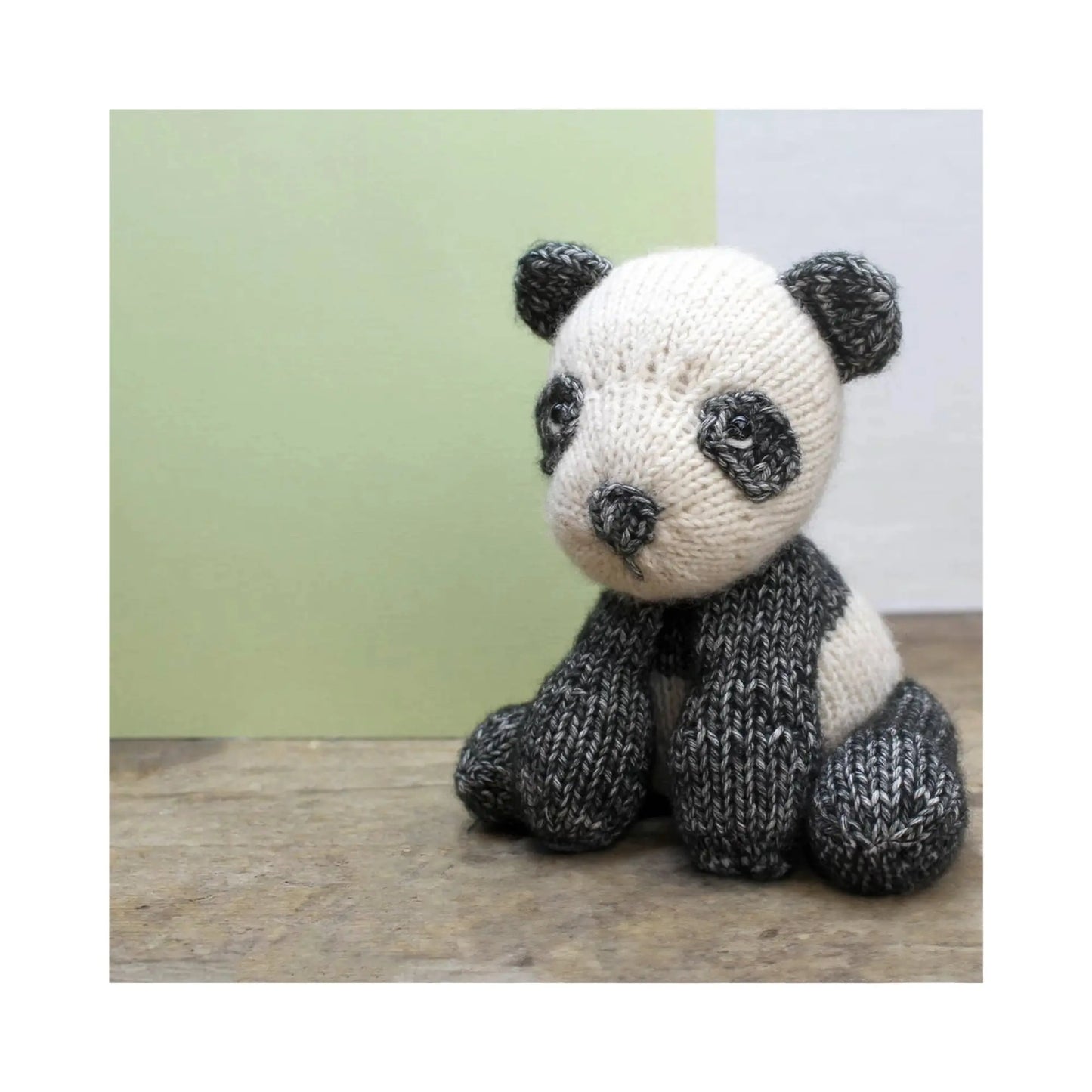 Panda Bear made from Knitting Kit with Scheepjes Yarn - Alder & Alouette