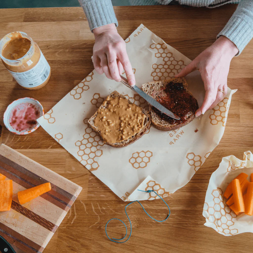 Bee's Wrap® Food Wrap (S,M,L), Cute Bees & Bears - Alder & Alouette