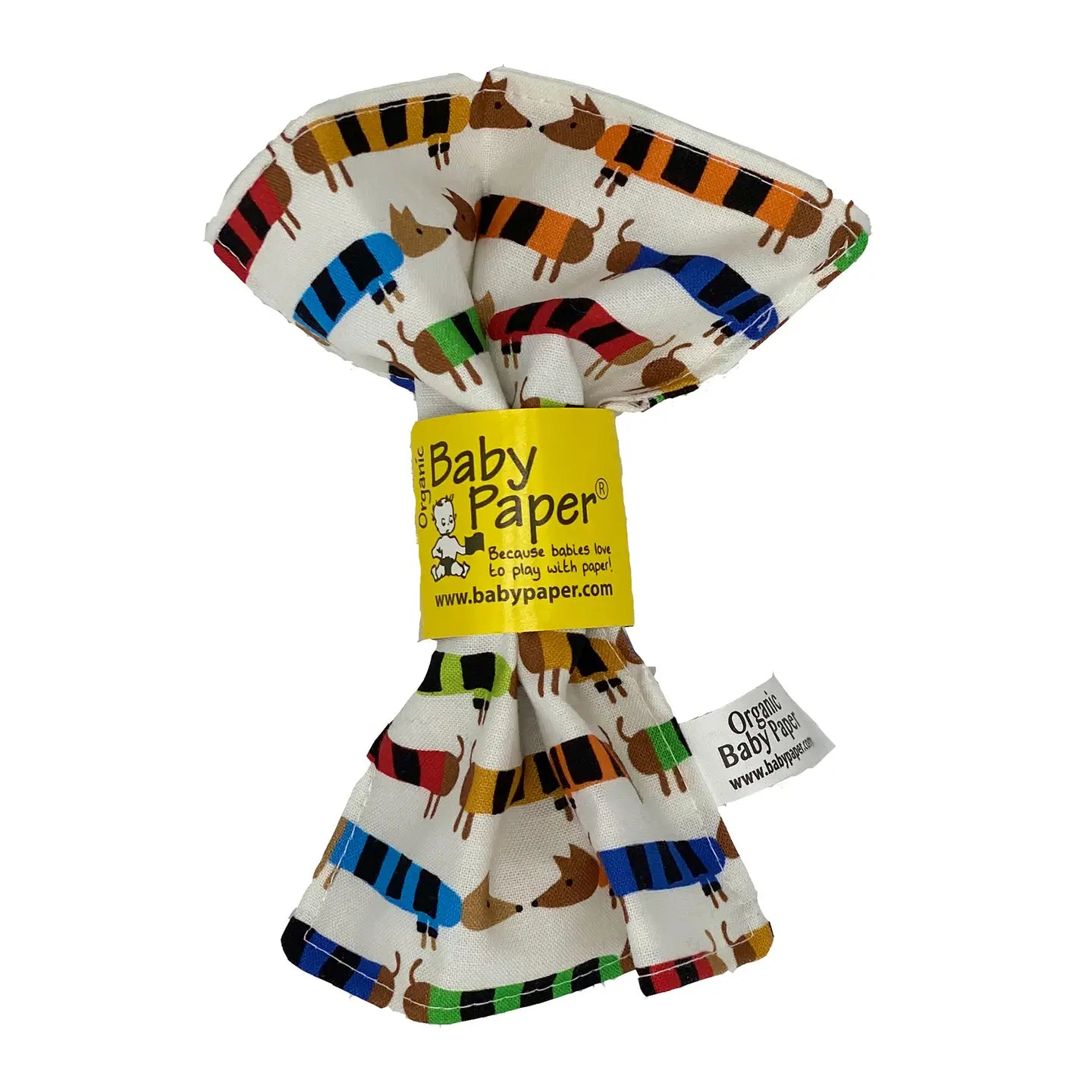 Organic Baby Crinkle Toy - Baby Paper Sensory Toy - Alder & Alouette