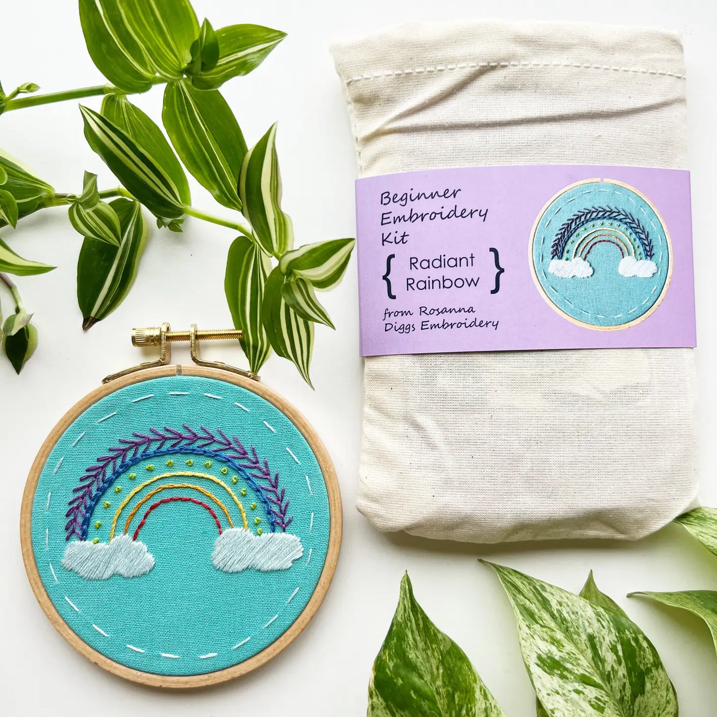 LEARN TO EMBROIDER KIT - GREEN SEA TURTLE - Alder & Alouette