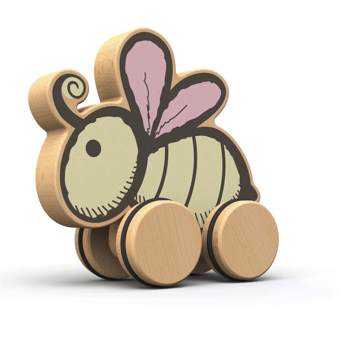Toddler Toy - Push Toy Bumblebee | 18+mos - Alder & Alouette