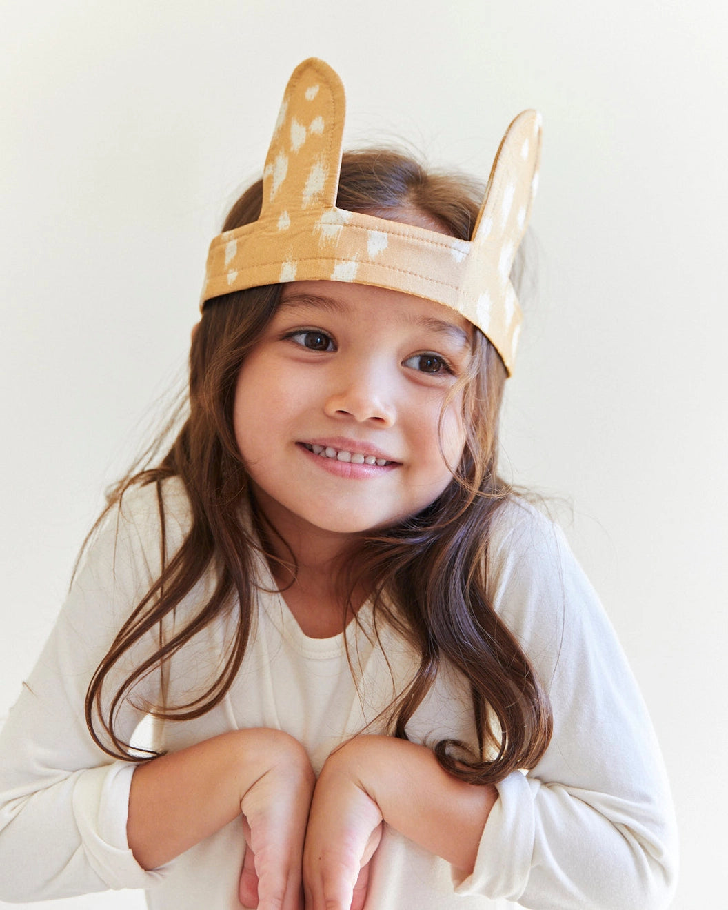 Sarah’s Silks Deer Ears on Child for Dress Up Pretend Play - Alder & Alouette