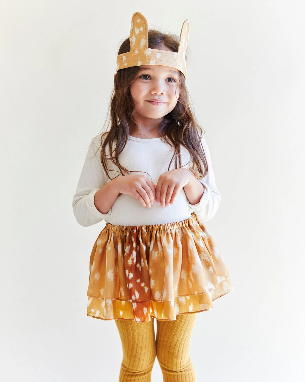 Sarah’s Silks Deer Ears on Child for Dress Up Pretend Play - Alder & Alouette