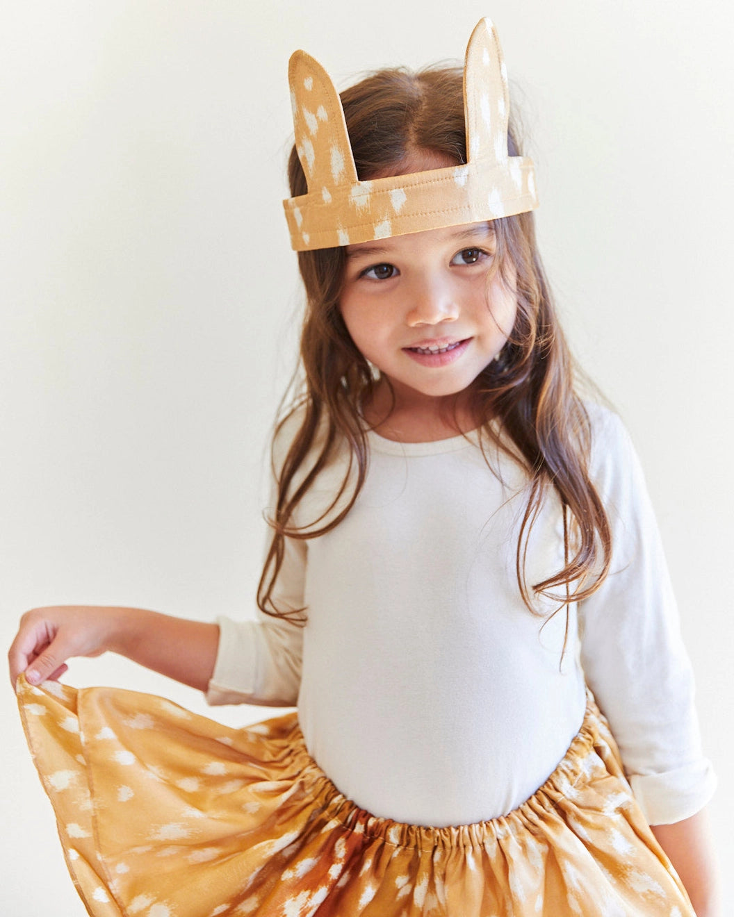 Sarah’s Silks Deer Ears on Child for Dress Up Pretend Play - Alder & Alouette