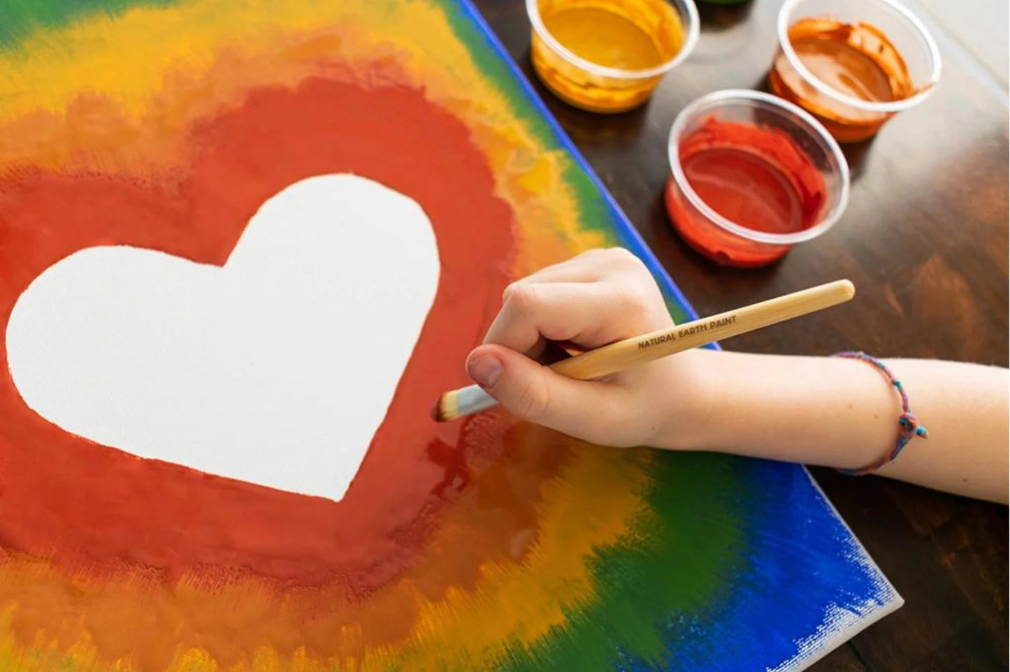 Wooden Egg Painting Kit with 6 Eggs + Paint + Brush