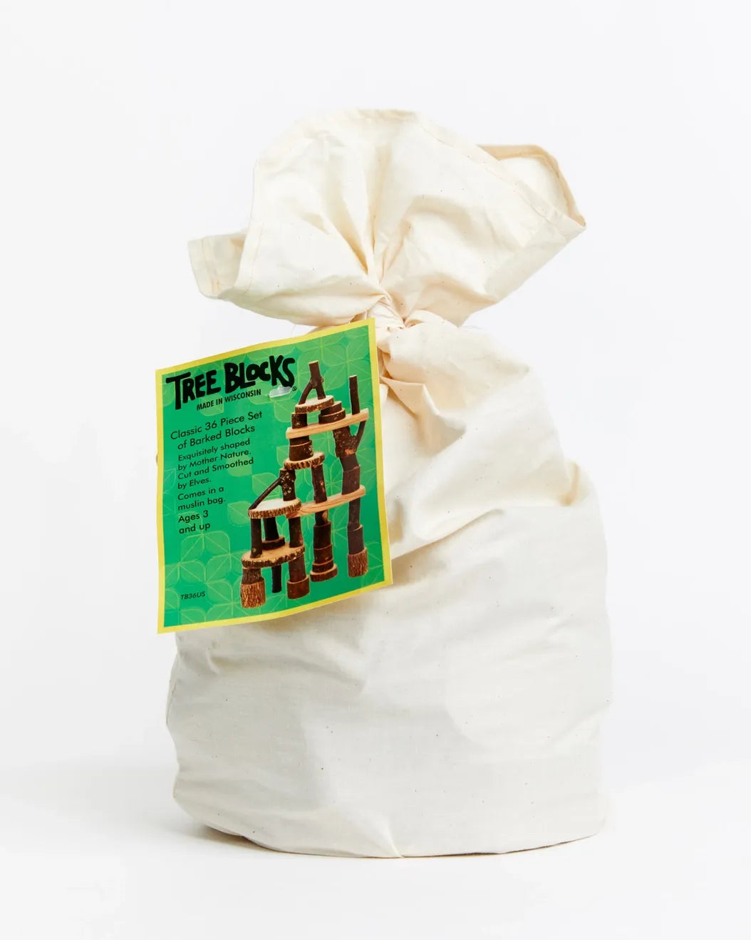 Barked Tree Blocks | Natural Blocks | Nature Blocks - Alder & Alouette