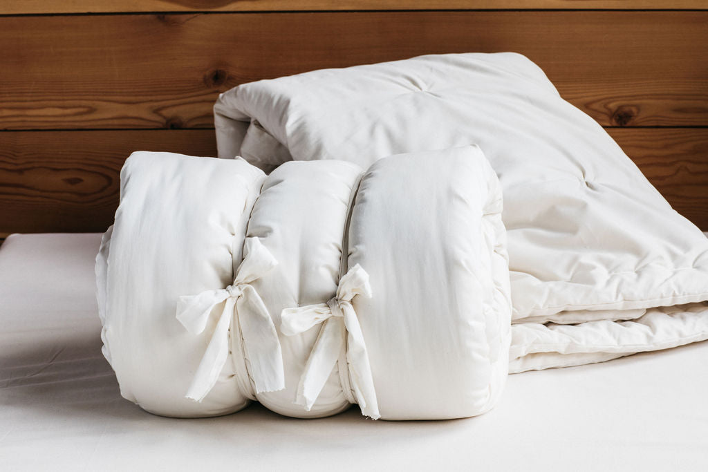 Organic Cotton and Eco Wool Comforter - Alder & Alouette