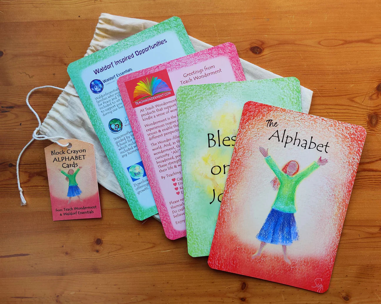 Waldorf Inspired Alphabet Cards - Alder & Alouette