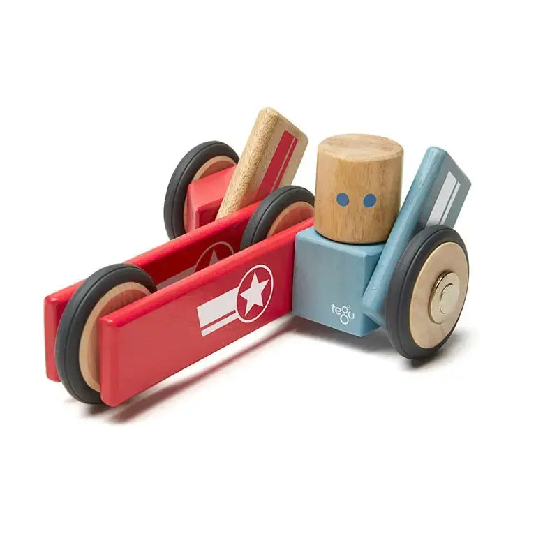 Tegu Magnetic Blocks - Daredevil Racer - Alder & Alouette