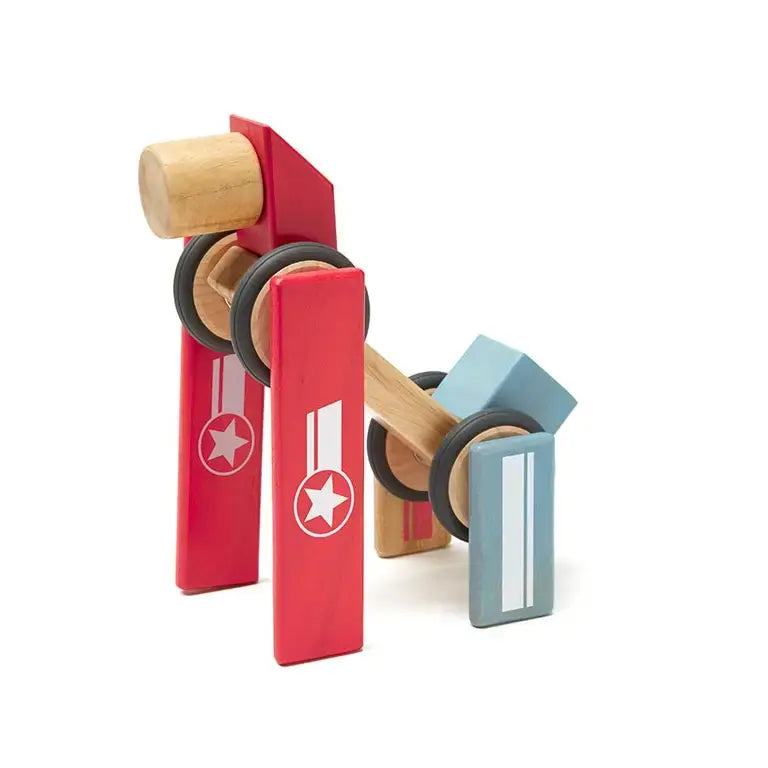 Tegu Magnetic Blocks - Daredevil Racer - Alder & Alouette