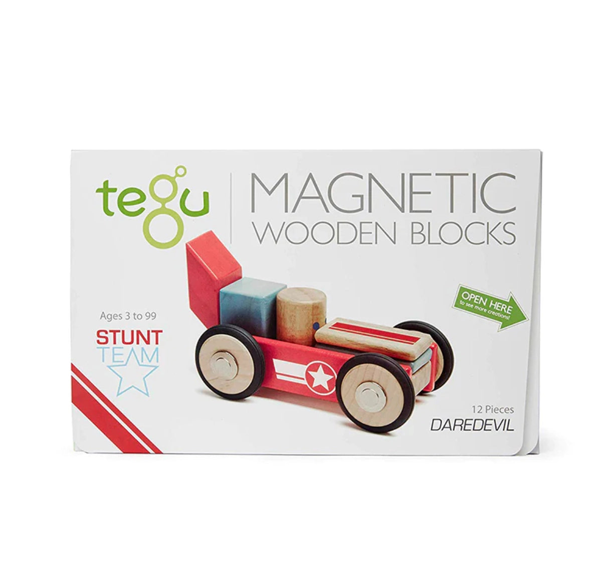 Tegu Magnetic Blocks - Daredevil Racer - Alder & Alouette