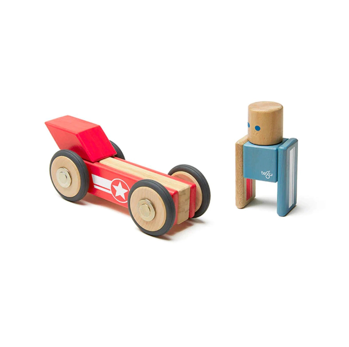 Tegu Magnetic Blocks - Daredevil Racer - Alder & Alouette