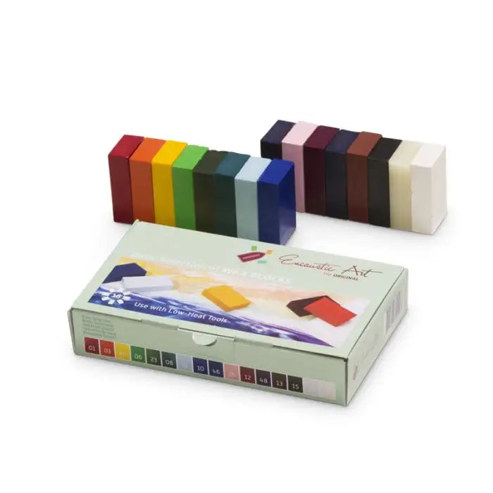 Encaustic Art - Wax Blocks, Assorted Color Sets