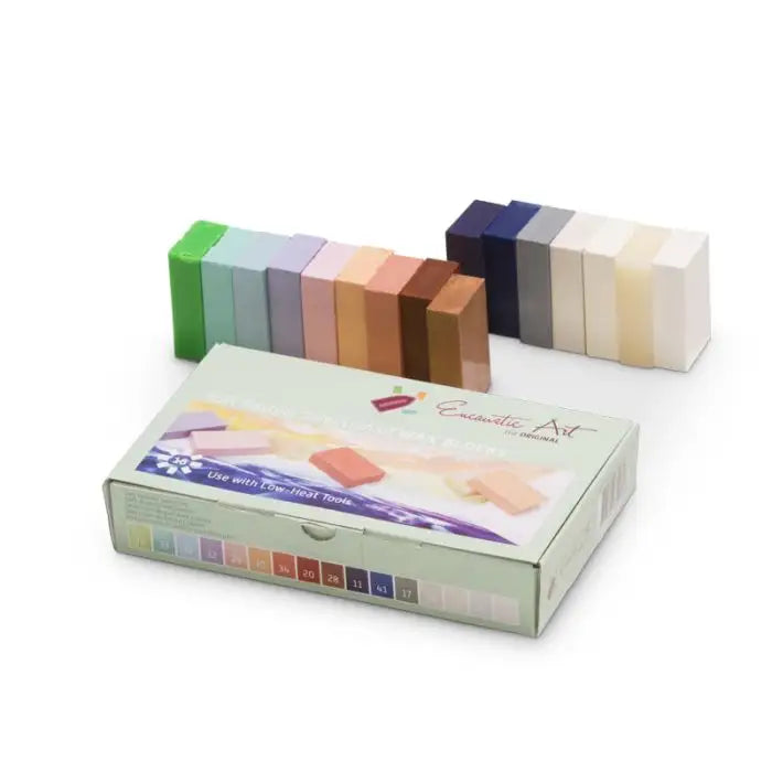 Encaustic Art Wax Blocks - Soft Pastels Set - Alder & Alouette