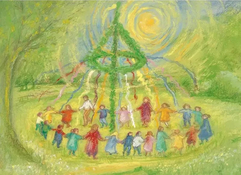 Marjan van Zeyl Postcards, Maypole Dance - Alder & Alouette