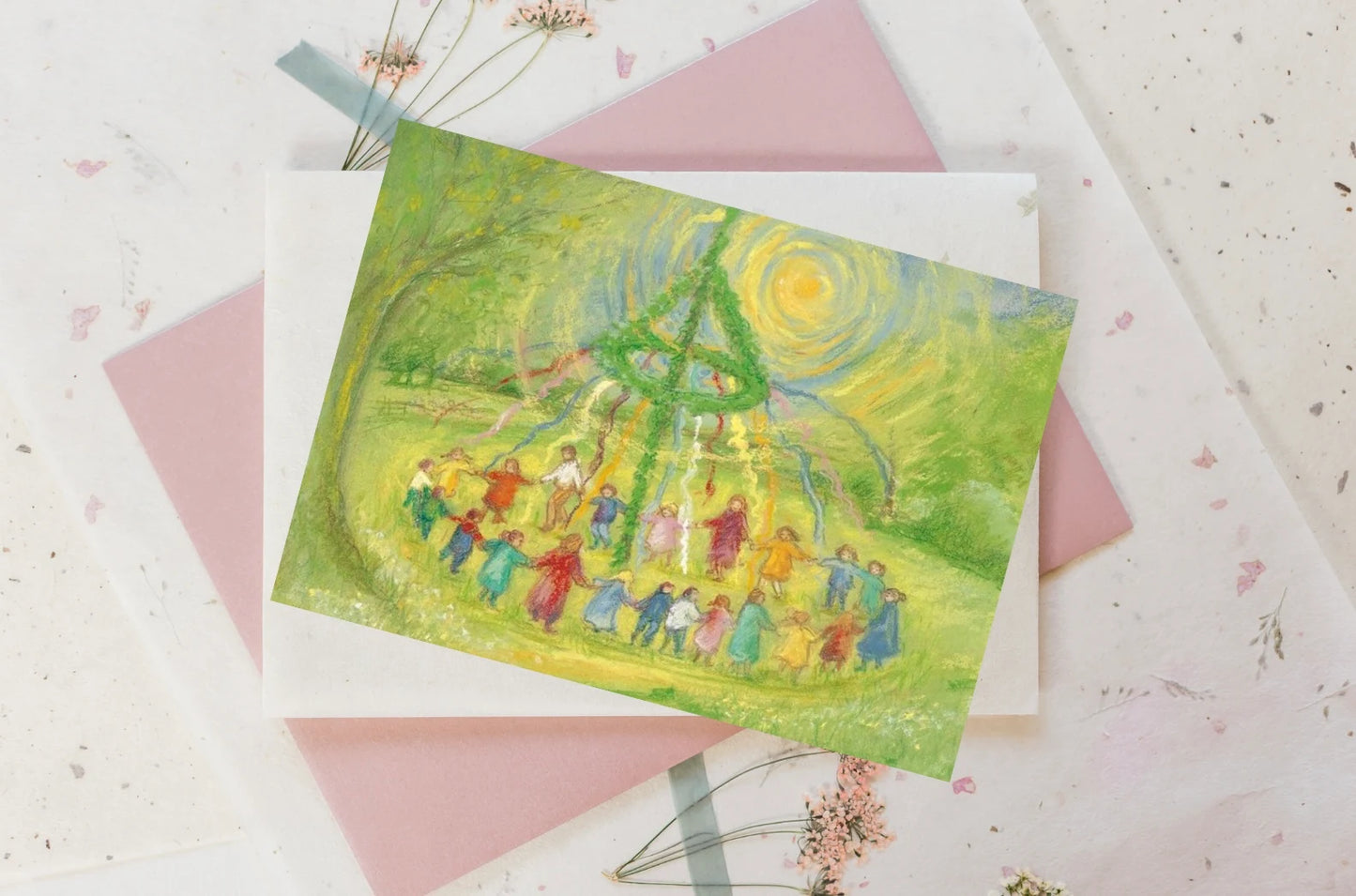 Marjan van Zeyl Postcards, Maypole Dance - Alder & Alouette