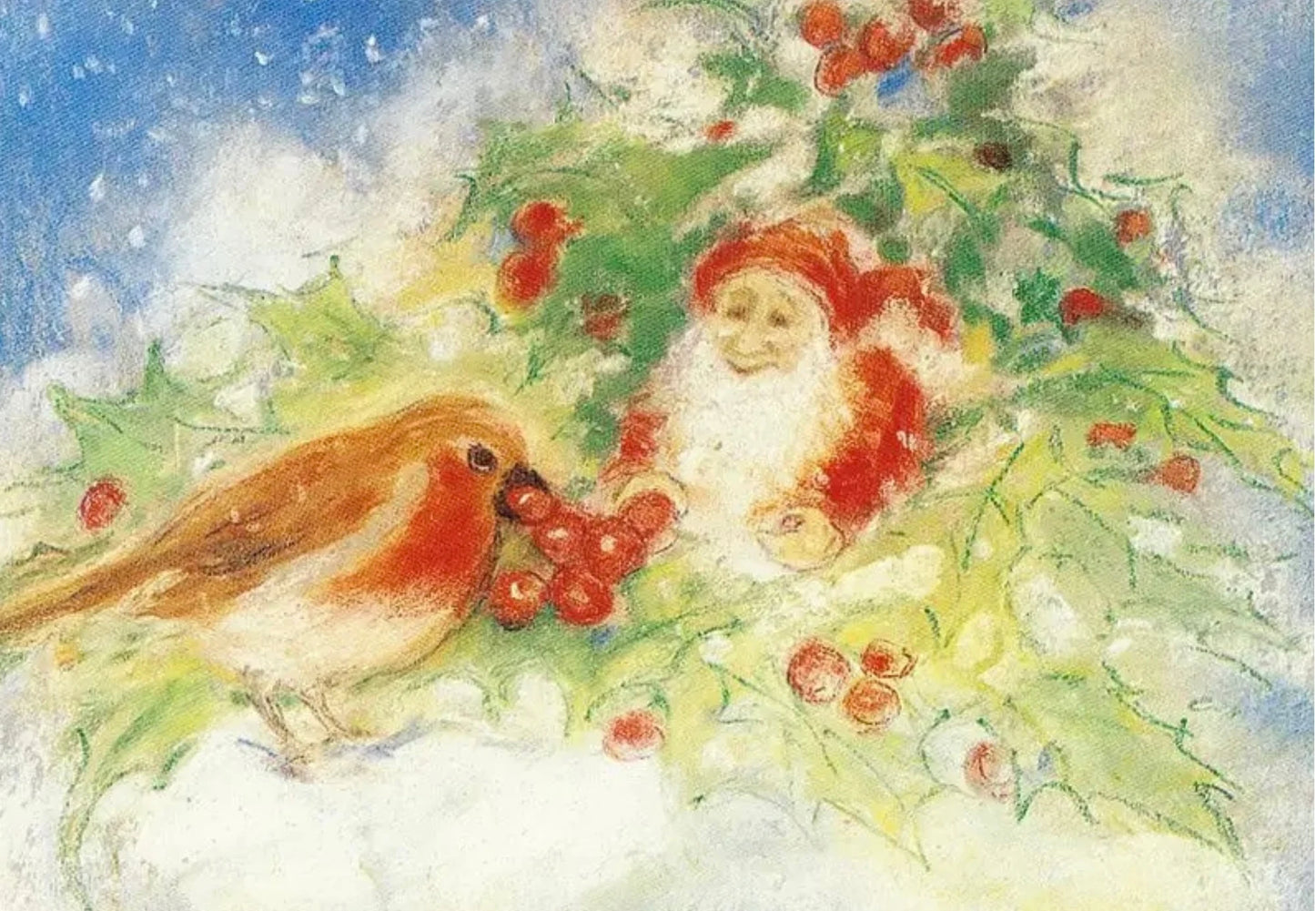 Marjan van Zeyl Winter Postcard - Alder & Alouette