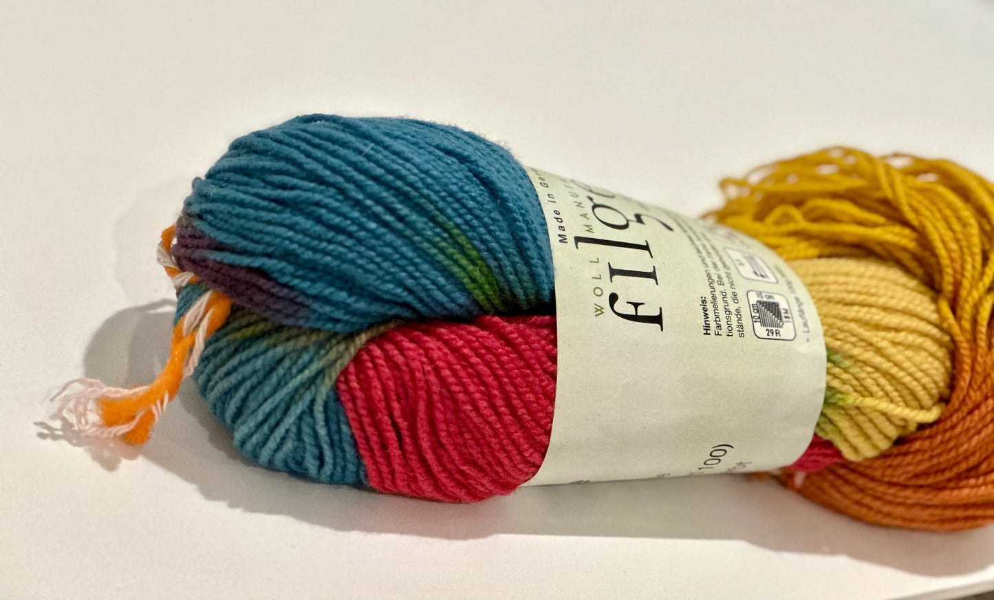 Filges 2-Thread, Plant-dyed Rainbow Yarn - Alder & Alouette