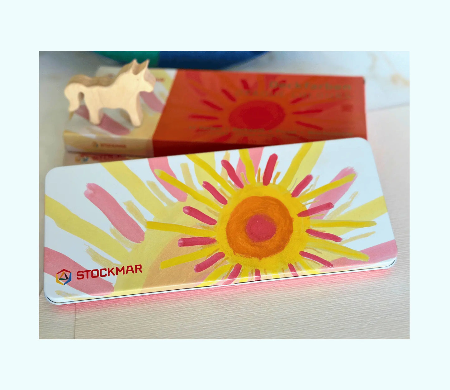 Stockmar Opaque Paint 12 Colors with Palette, brush - Alder & Alouette
